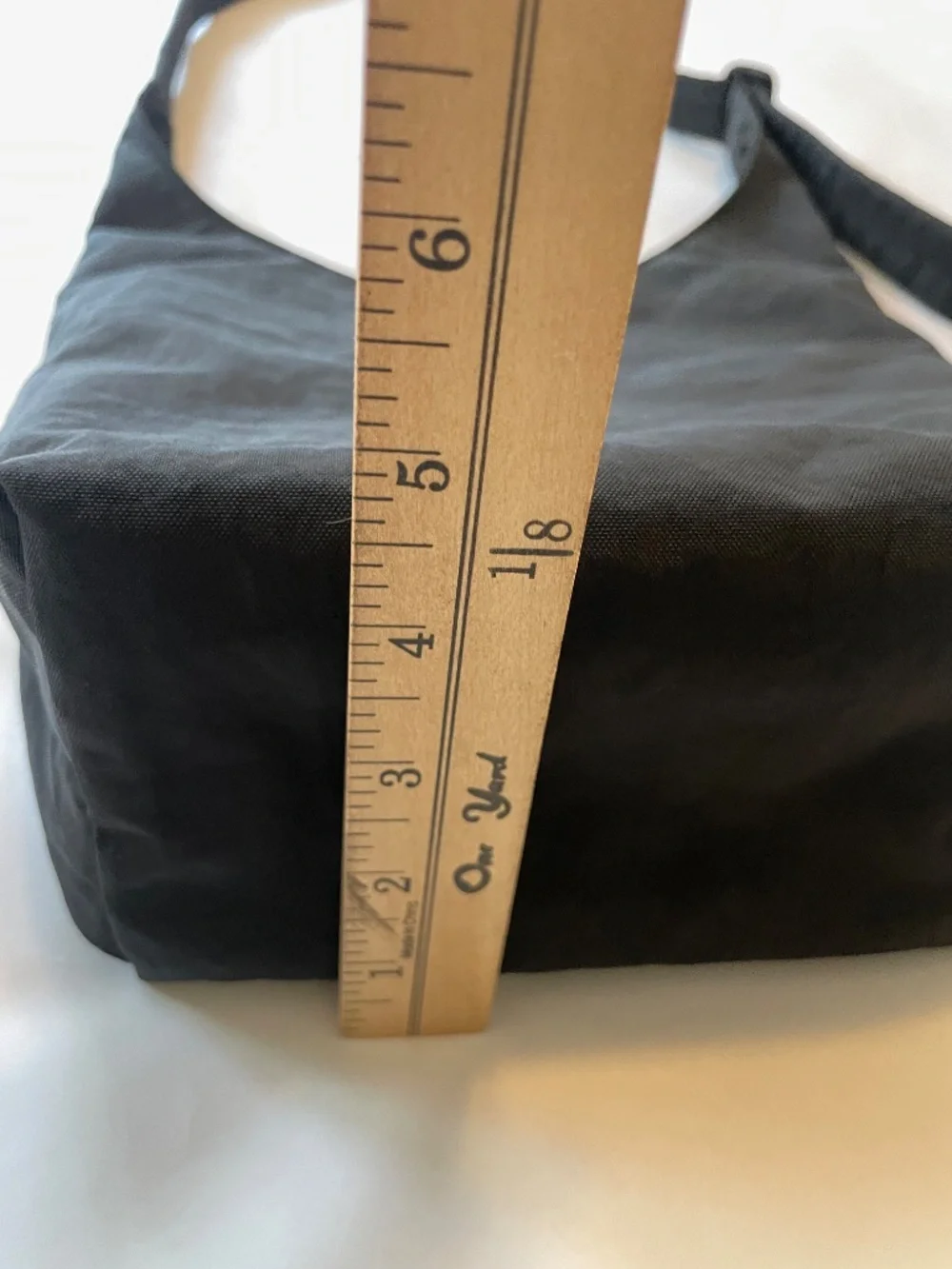 Baggu Small Nylon Sling Bag in Black, Adjustable Shoulder Purse